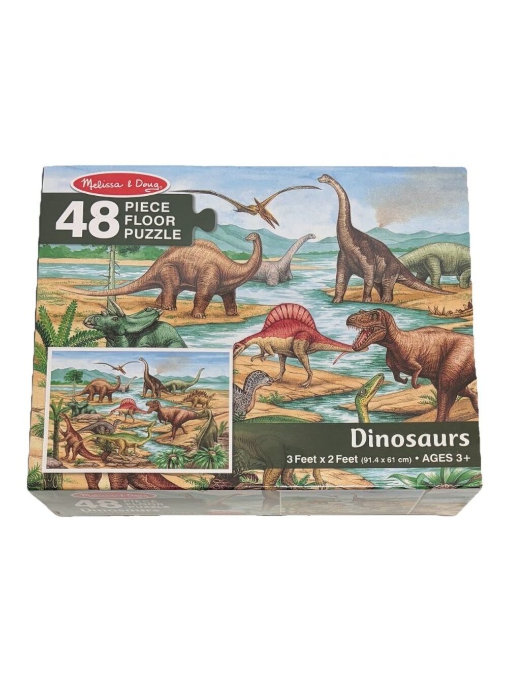 Melissa & Doug Dinosaurs  48 Piece Floor Puzzle - 3ft x 2ft